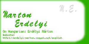 marton erdelyi business card